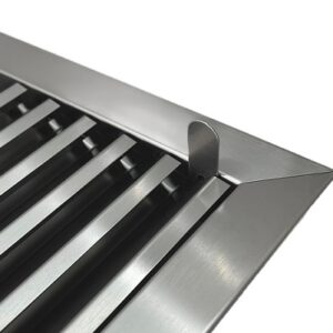 Kratka z żaluzją regulowaną stal szczotkowana (inox) VENTRI - obrazek 6